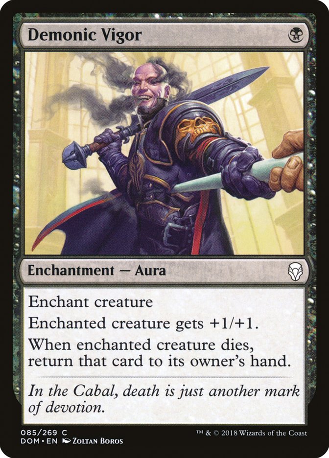 Demonic Vigor [Dominaria] | Gate City Games LLC