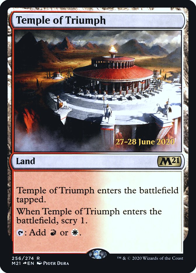 Temple of Triumph [Core Set 2021 Prerelease Promos] | Gate City Games LLC