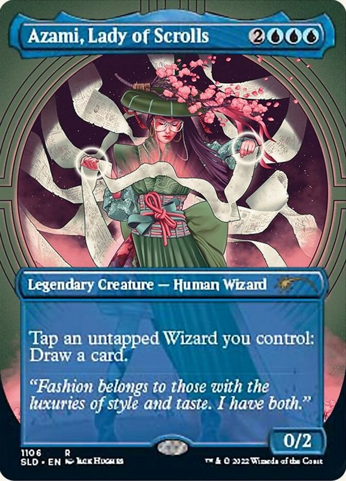Azami, Lady of Scrolls (Borderless) [Secret Lair Drop Series] | Gate City Games LLC