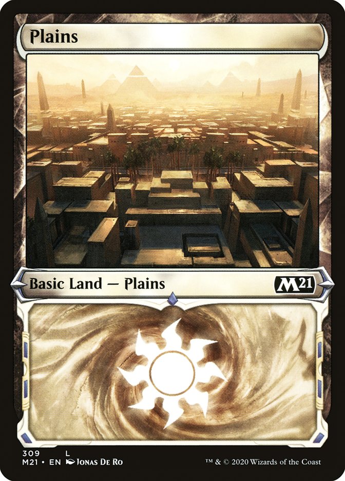 Plains (309) (Showcase) [Core Set 2021] | Gate City Games LLC