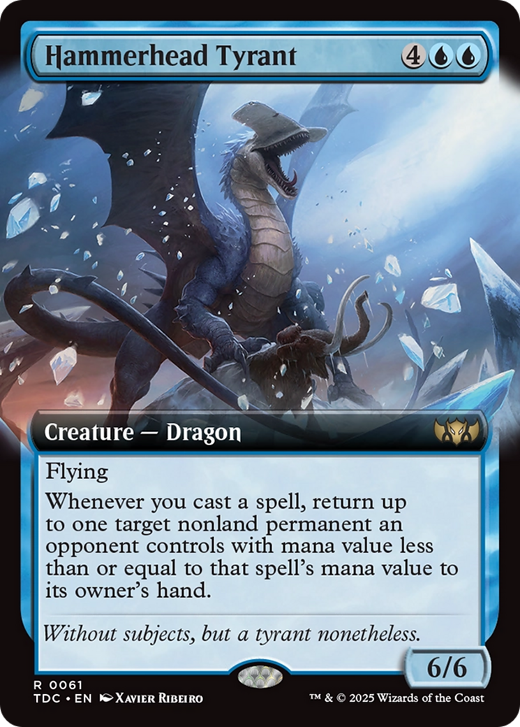 Hammerhead Tyrant (Extended Art) [Tarkir: Dragonstorm Commander] | Gate City Games LLC