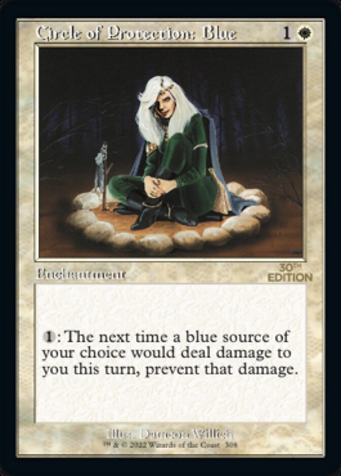 Circle of Protection: Blue (Retro) [30th Anniversary Edition] | Gate City Games LLC