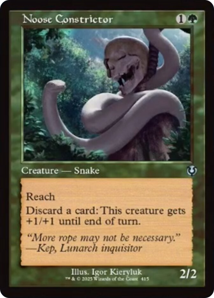 Noose Constrictor (Retro Frame) [Innistrad Remastered] | Gate City Games LLC