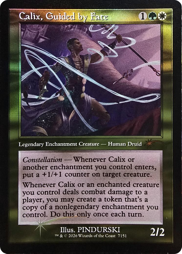 Calix, Guided by Fate (Retro Frame) [Secret Lair Drop Series] | Gate City Games LLC