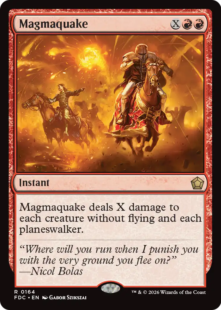 Magmaquake [Foundations Commander] | Gate City Games LLC