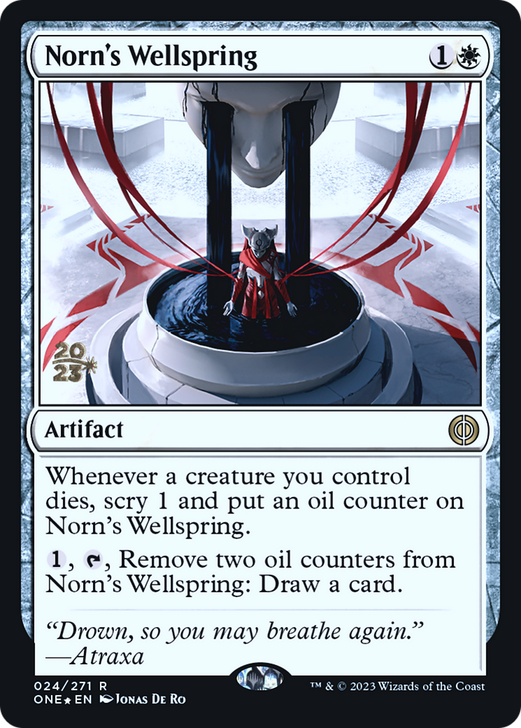 Norn's Wellspring [Phyrexia: All Will Be One Prerelease Promos] | Gate City Games LLC