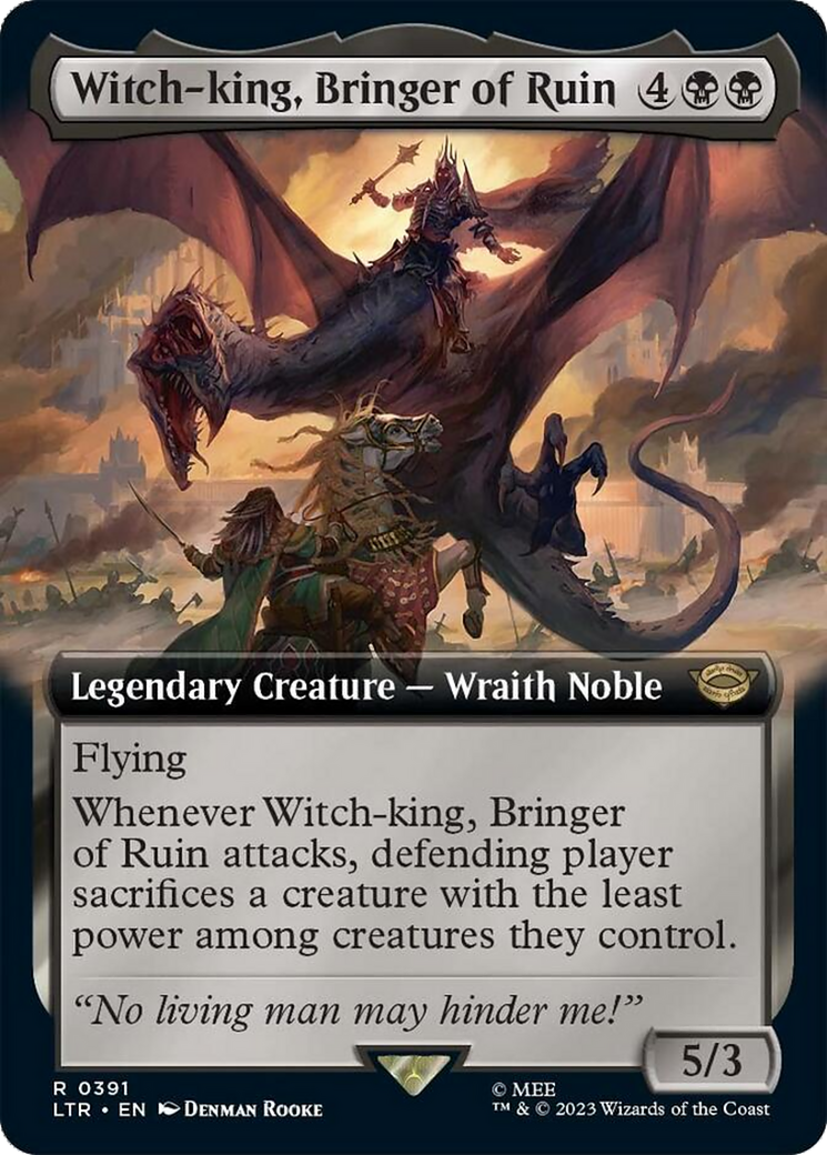 Witch-king, Bringer of Ruin (Extended Alternate Art) [The Lord of the Rings: Tales of Middle-Earth] | Gate City Games LLC