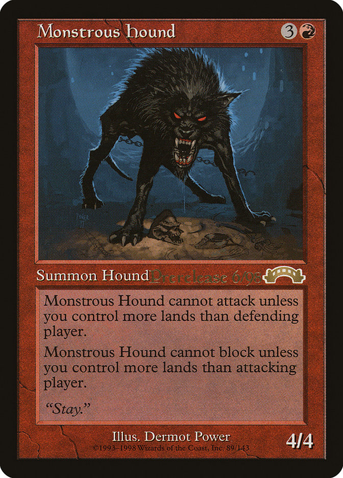 Monstrous Hound [Exodus Promos] | Gate City Games LLC