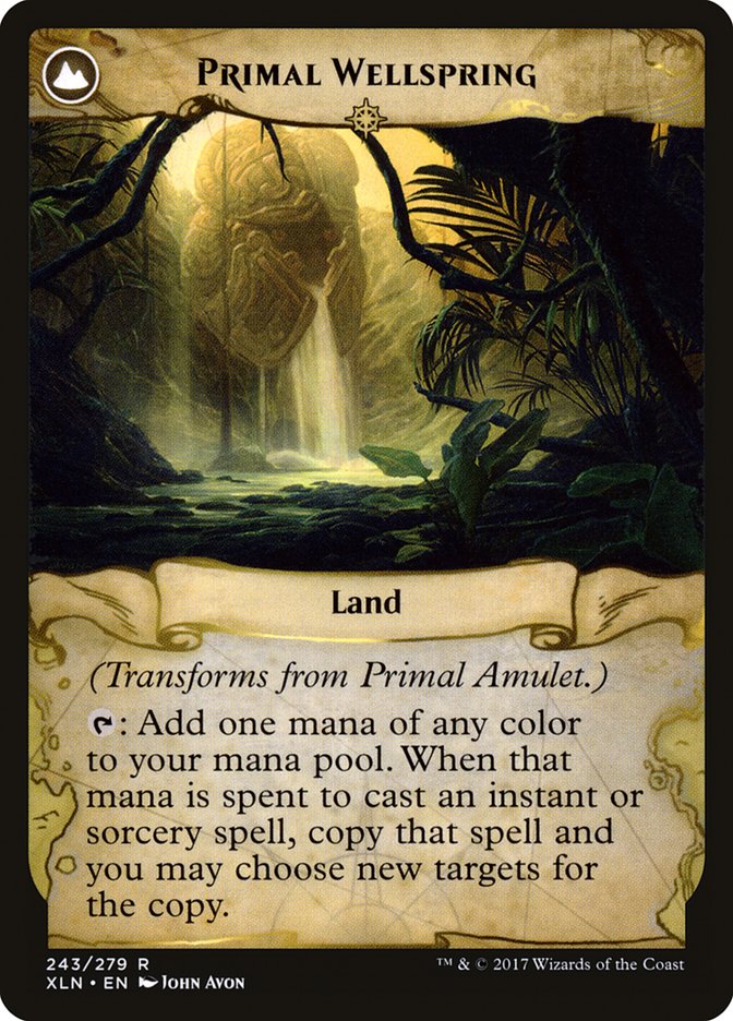 Primal Amulet // Primal Wellspring [Ixalan] | Gate City Games LLC