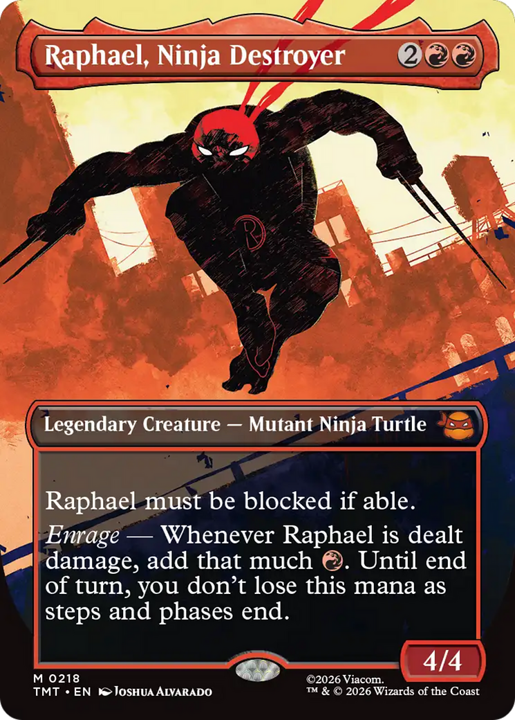 Raphael, Ninja Destroyer (Borderless) [Teenage Mutant Ninja Turtles] | Gate City Games LLC