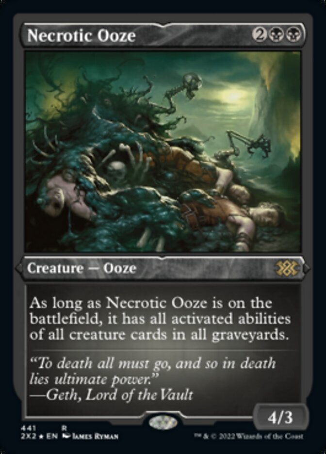 Necrotic Ooze (Foil Etched) [Double Masters 2022] | Gate City Games LLC