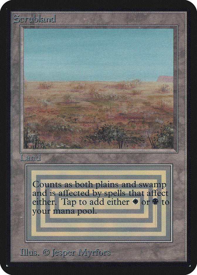 Scrubland [Alpha Edition] | Gate City Games LLC