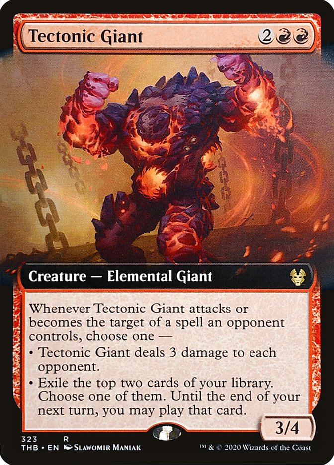 Tectonic Giant (Extended Art) [Theros Beyond Death] | Gate City Games LLC