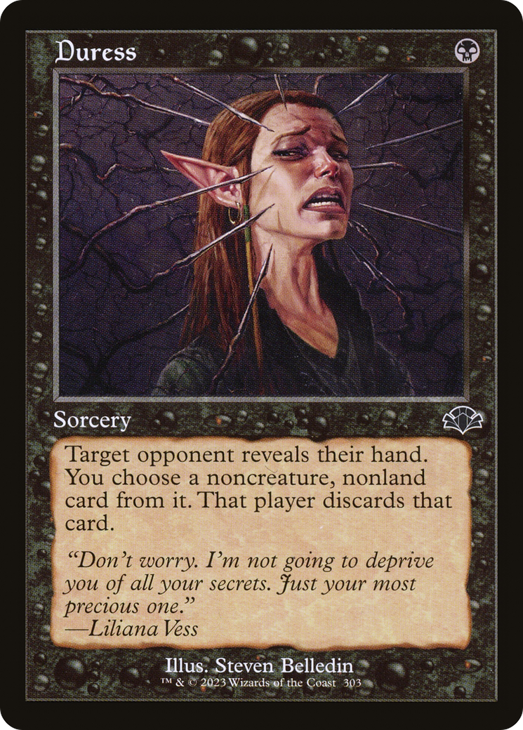 Duress (Retro) [Dominaria Remastered] | Gate City Games LLC