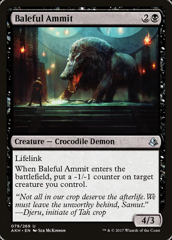 Baleful Ammit [Amonkhet] | Gate City Games LLC