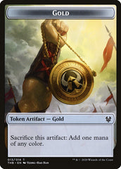 Human Soldier // Gold Double-Sided Token [Theros Beyond Death Tokens] | Gate City Games LLC