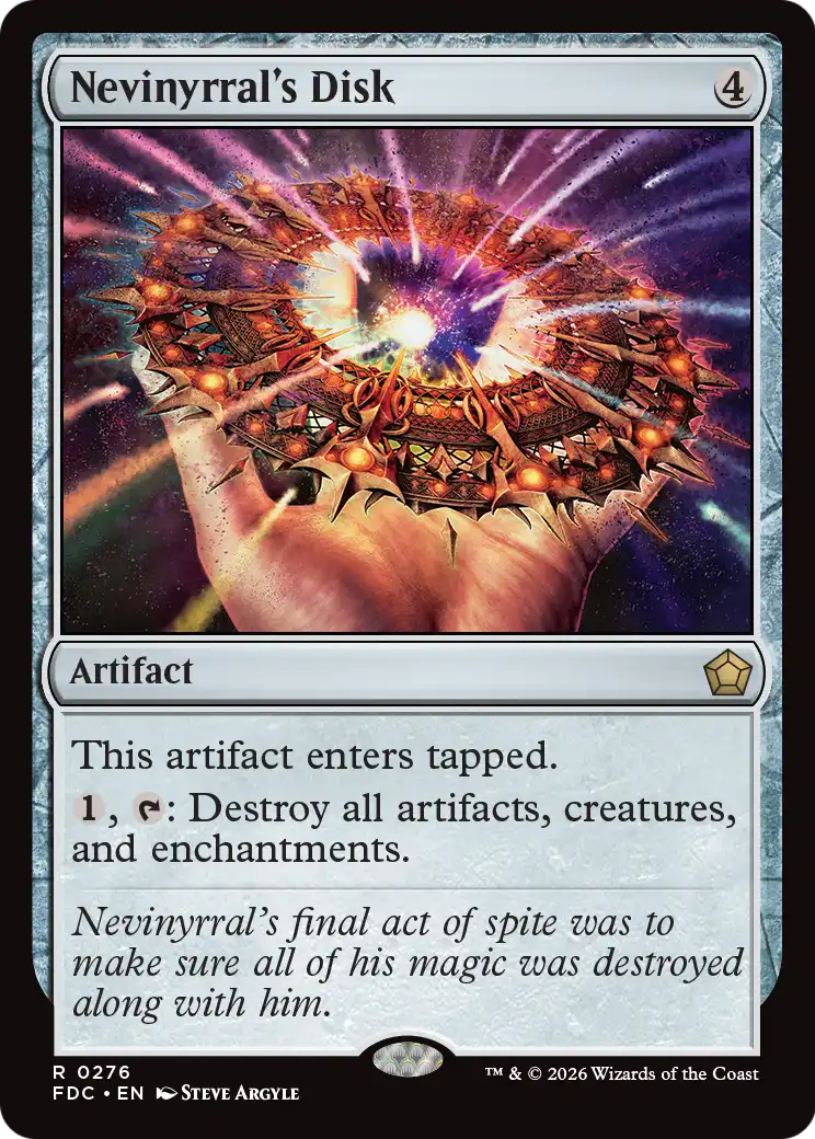 Nevinyrral's Disk [Foundations Commander] | Gate City Games LLC