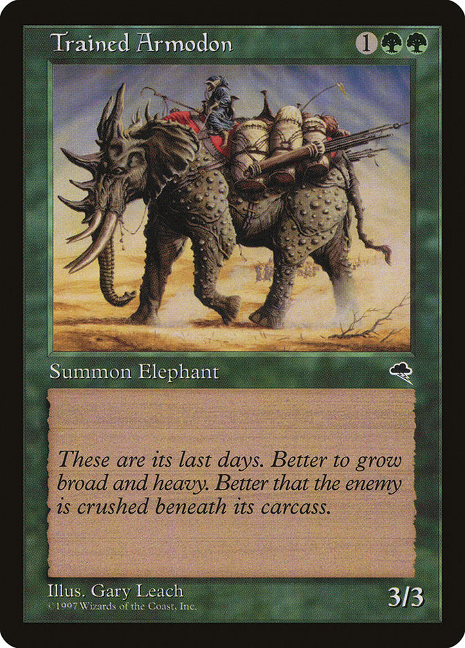 Trained Armodon [Tempest] | Gate City Games LLC