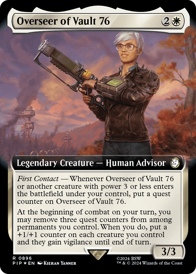 Overseer of Vault 76 (Extended Art) (Surge Foil) [Fallout] | Gate City Games LLC