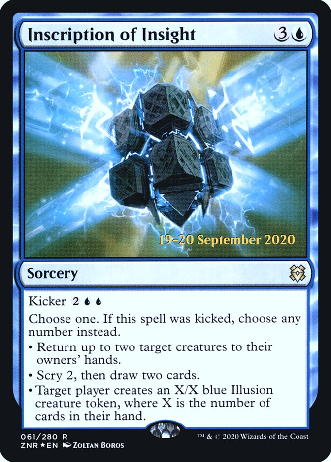 Inscription of Insight [Zendikar Rising Prerelease Promos] | Gate City Games LLC