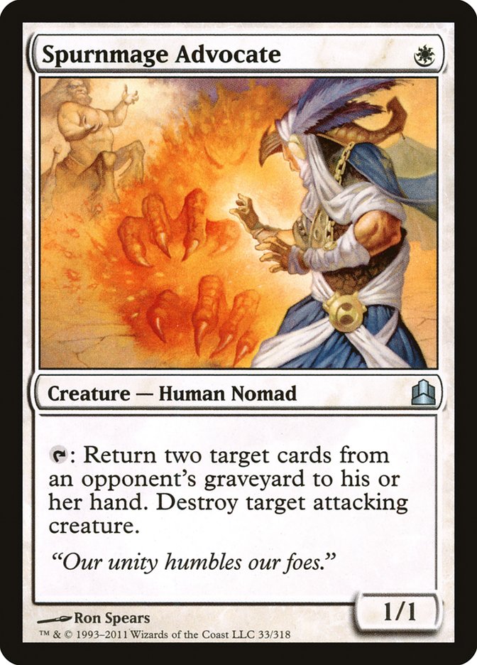 Spurnmage Advocate [Commander 2011] | Gate City Games LLC