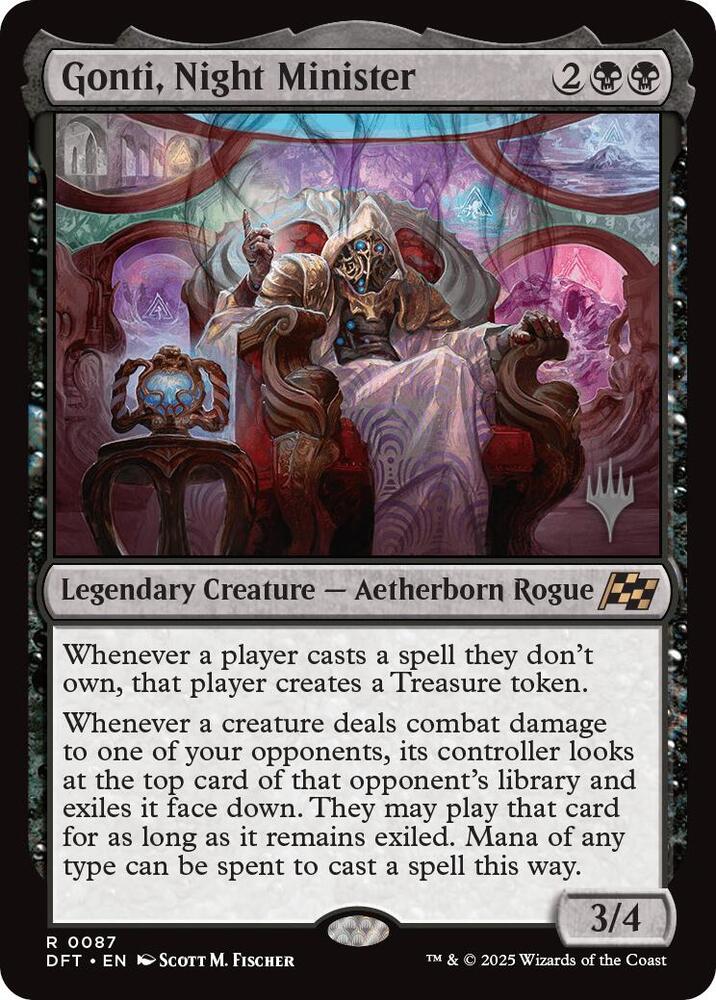 Gonti, Night Minister (Promo Pack) [Aetherdrift Promos] | Gate City Games LLC