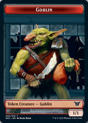 Smoke Blessing // Goblin Double-Sided Token [Kamigawa: Neon Dynasty Commander Tokens] | Gate City Games LLC