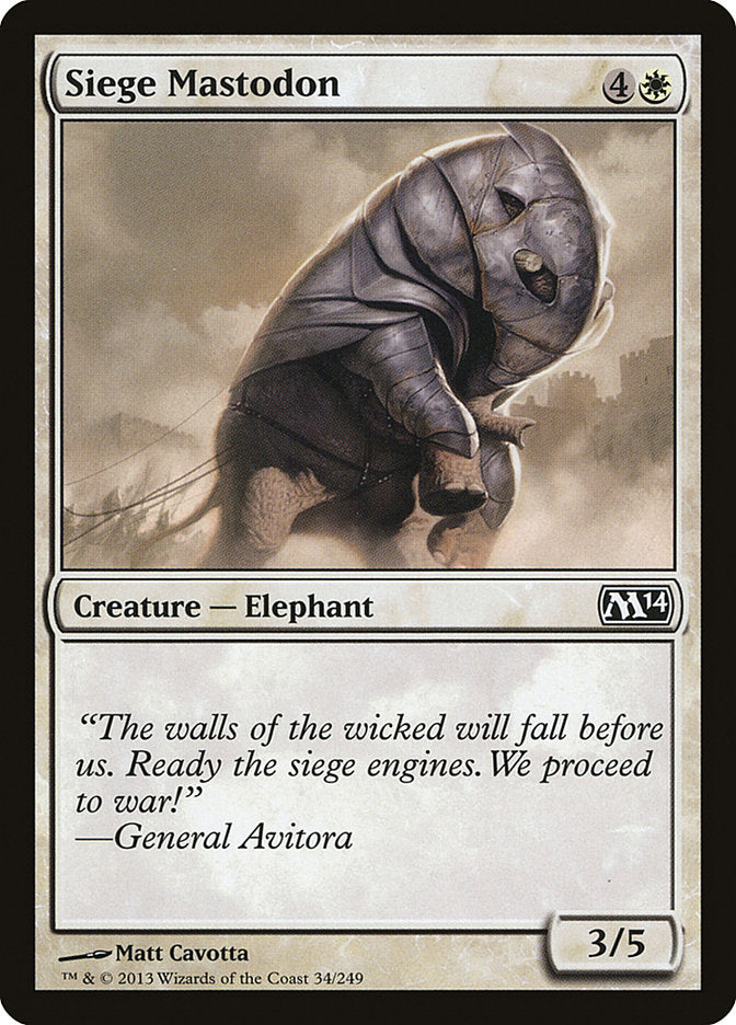 Siege Mastodon [Magic 2014] | Gate City Games LLC