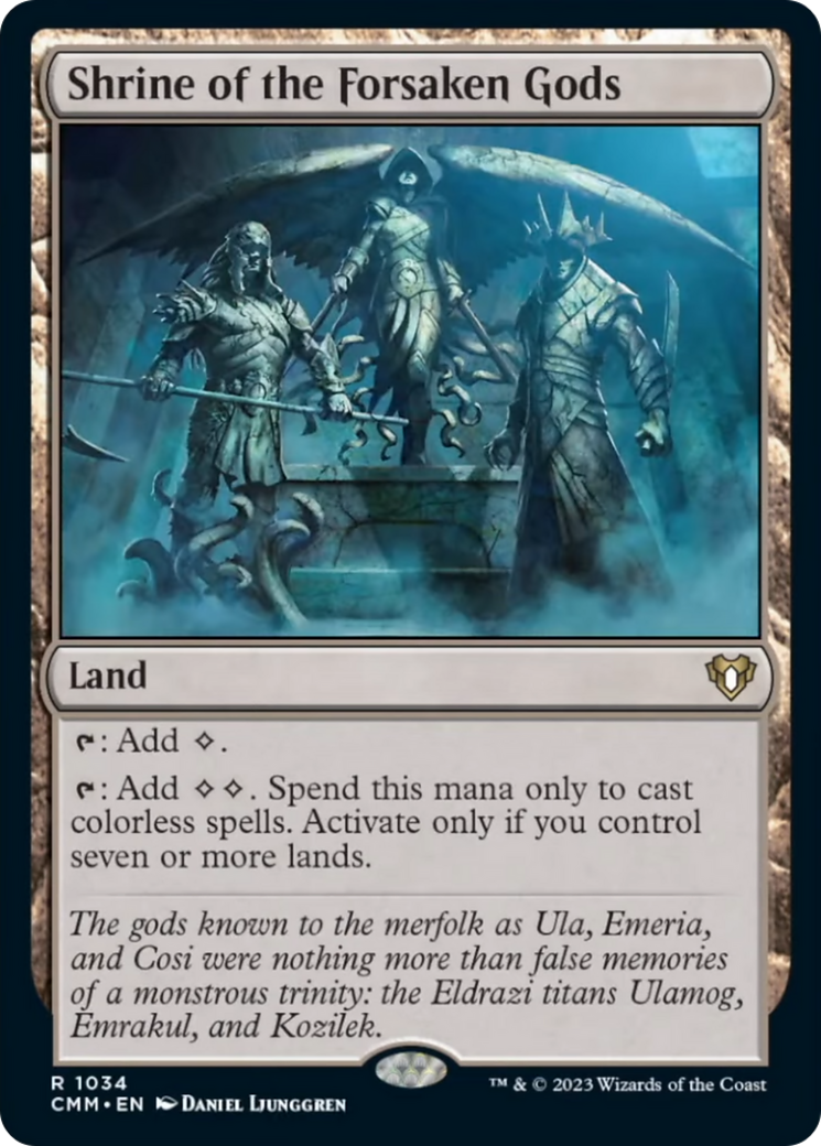 Shrine of the Forsaken Gods [Commander Masters] | Gate City Games LLC