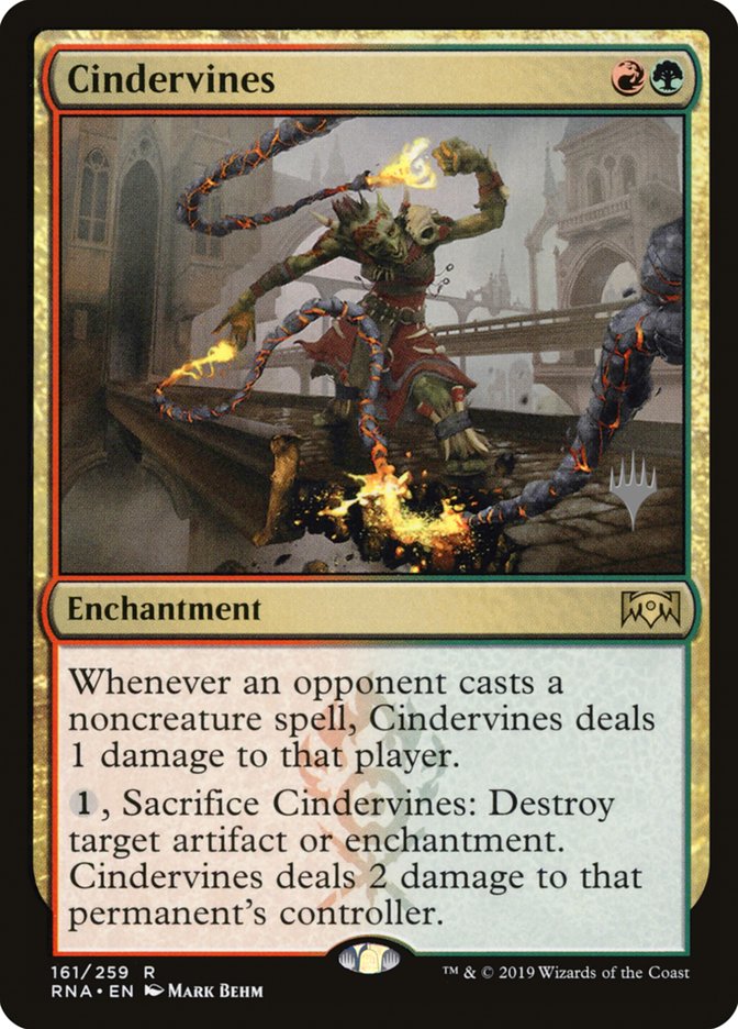 Cindervines (Promo Pack) [Ravnica Allegiance Promos] | Gate City Games LLC
