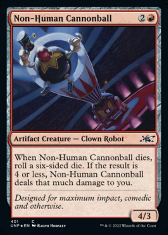 Non-Human Cannonball (Galaxy Foil) [Unfinity] | Gate City Games LLC