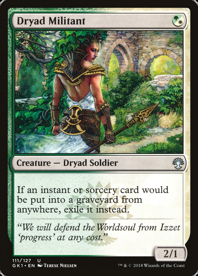 Dryad Militant [Guilds of Ravnica Guild Kit] | Gate City Games LLC