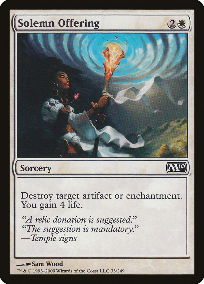 Solemn Offering [Magic 2010] | Gate City Games LLC