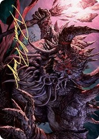 Dream Devourer Art Card (Gold-Stamped Signature) [Kaldheim Art Series] | Gate City Games LLC