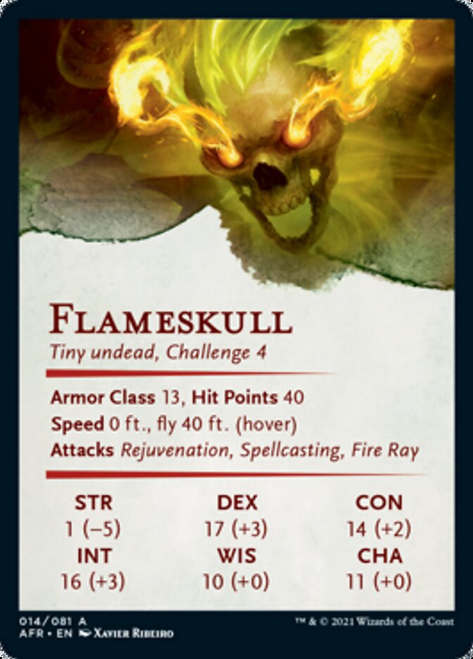 Flameskull Art Card [Dungeons & Dragons: Adventures in the Forgotten Realms Art Series] | Gate City Games LLC