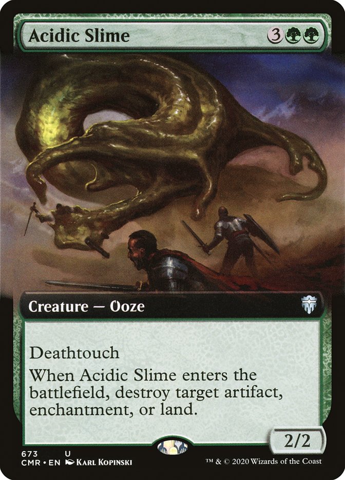 Acidic Slime (Extended Art) [Commander Legends] | Gate City Games LLC