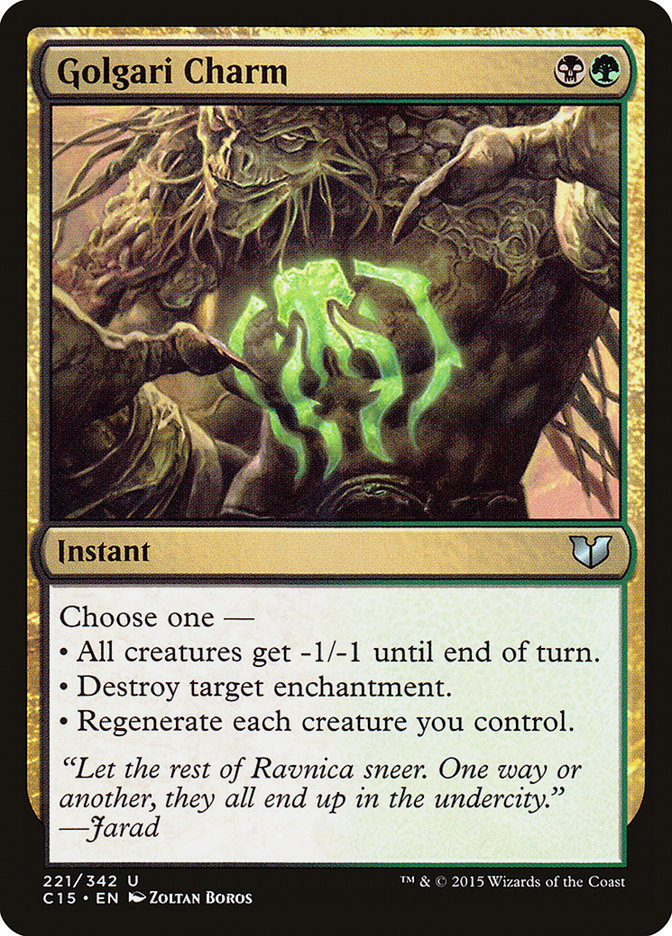 Golgari Charm [Commander 2015] | Gate City Games LLC