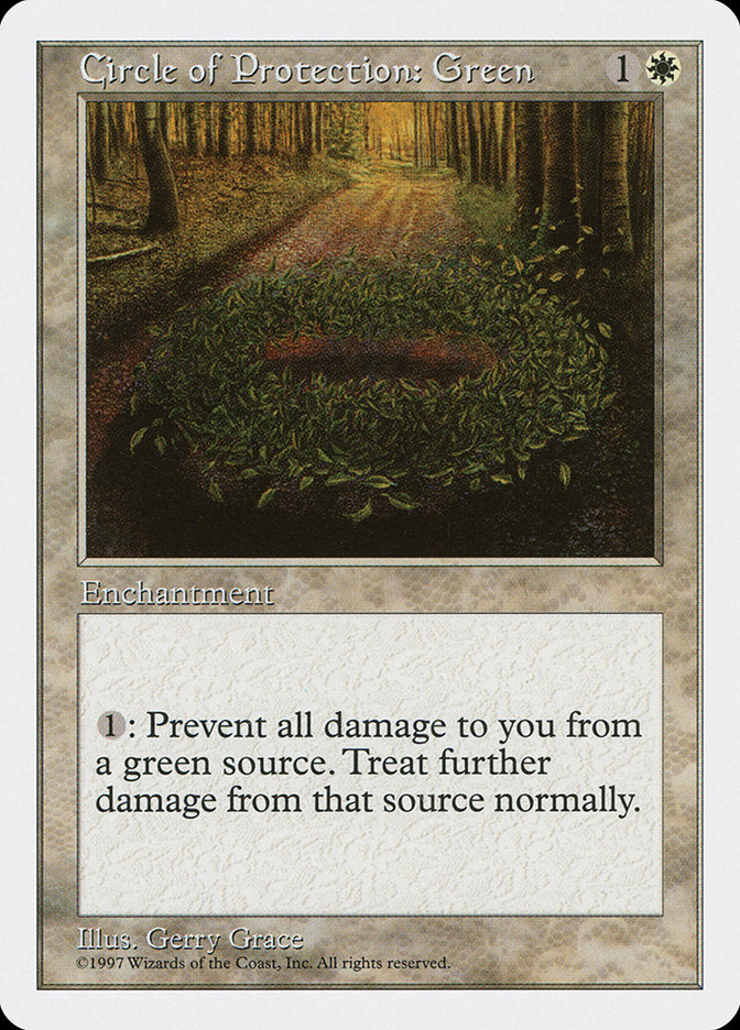 Circle of Protection: Green [Fifth Edition] | Gate City Games LLC