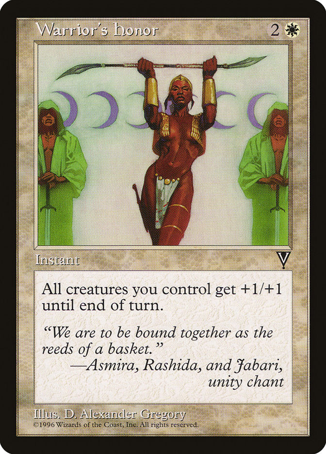 Warrior's Honor [Visions] | Gate City Games LLC