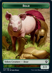Hydra // Boar Double-Sided Token [Commander 2021 Tokens] | Gate City Games LLC