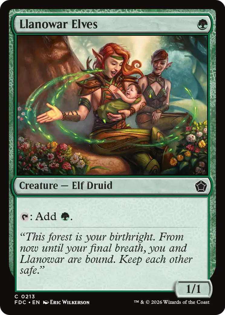 Llanowar Elves [Foundations Commander] | Gate City Games LLC