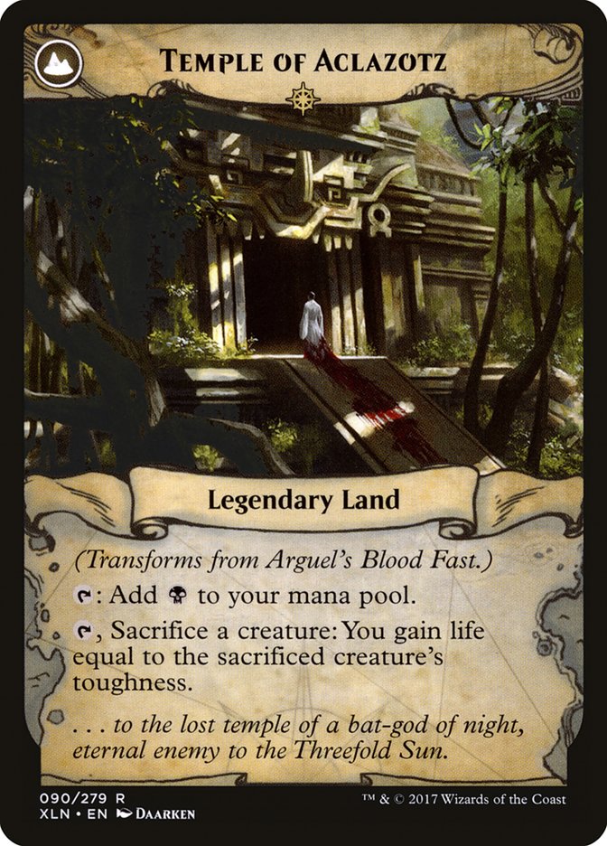 Arguel's Blood Fast // Temple of Aclazotz [Ixalan] | Gate City Games LLC