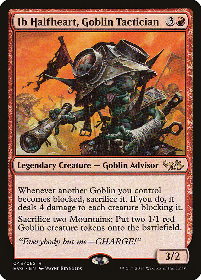 Ib Halfheart, Goblin Tactician (Elves vs. Goblins) [Duel Decks Anthology] | Gate City Games LLC