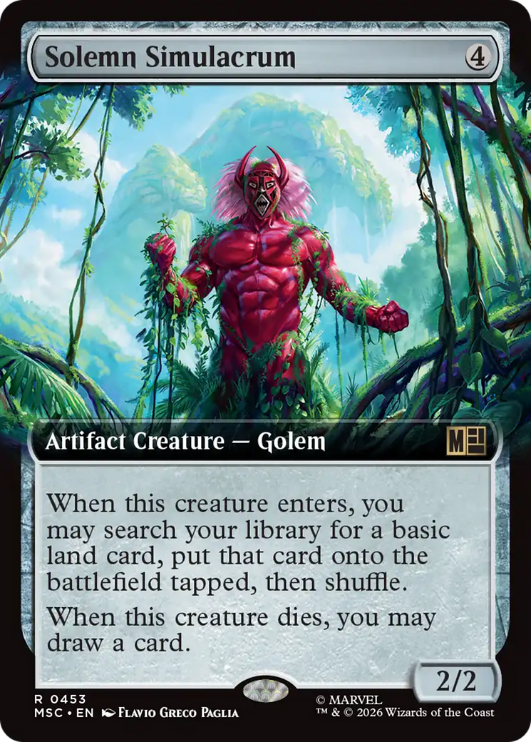 Solemn Simulacrum (Extended Art) [Marvel Super Heroes Commander] | Gate City Games LLC