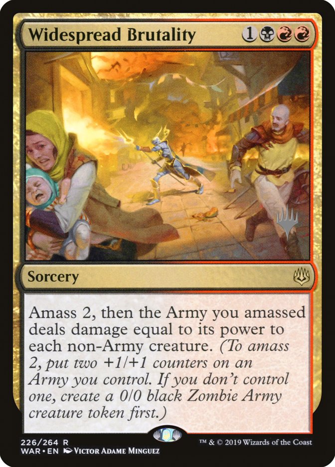 Widespread Brutality (Promo Pack) [War of the Spark Promos] | Gate City Games LLC