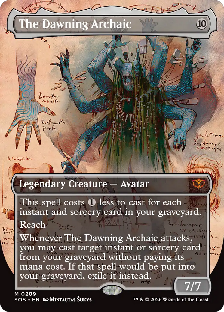 The Dawning Archaic (Borderless) [Secrets of Strixhaven] | Gate City Games LLC