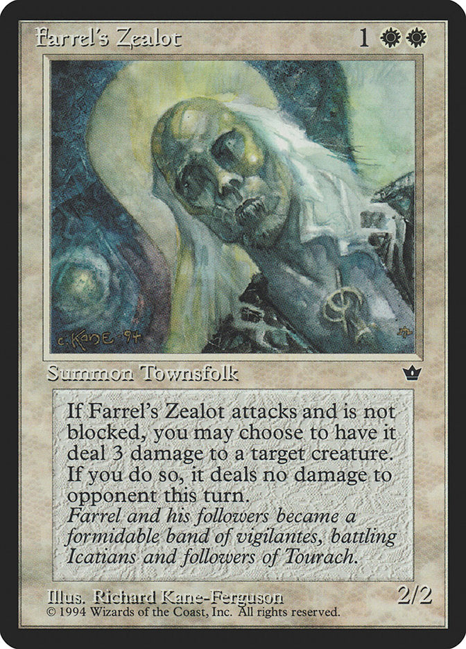 Farrel's Zealot (Richard Kane Ferguson) [Fallen Empires] | Gate City Games LLC