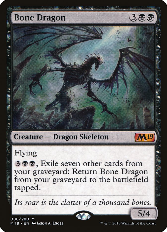 Bone Dragon [Core Set 2019] | Gate City Games LLC