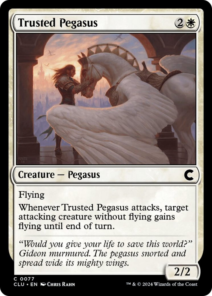 Trusted Pegasus [Ravnica: Clue Edition] | Gate City Games LLC
