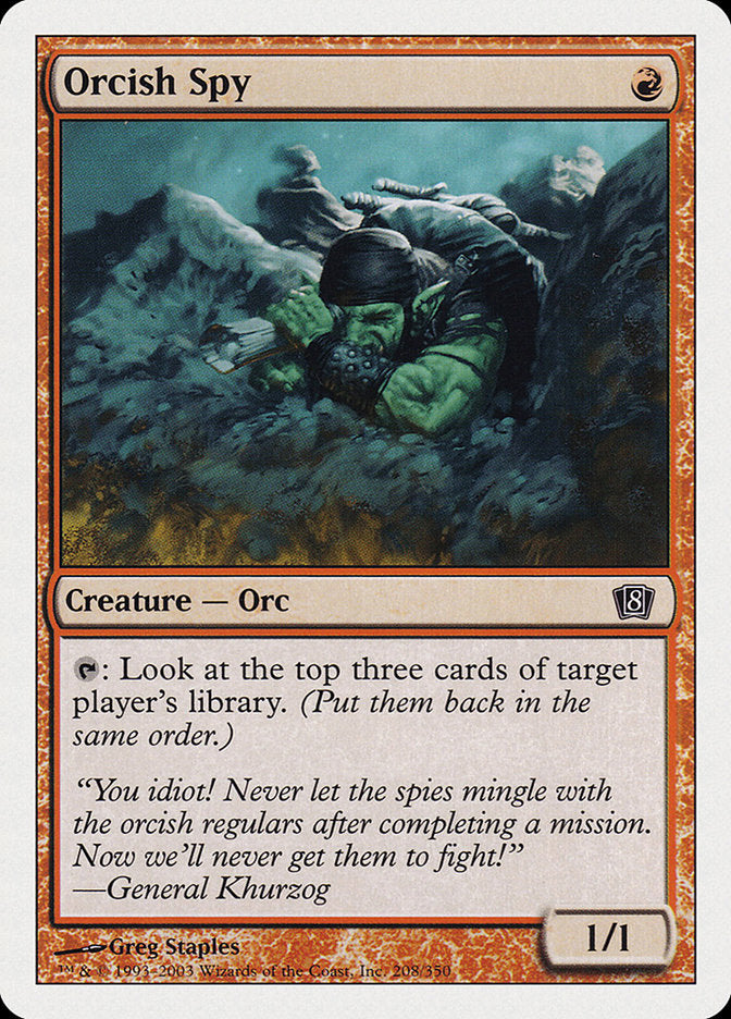 Orcish Spy [Eighth Edition] | Gate City Games LLC